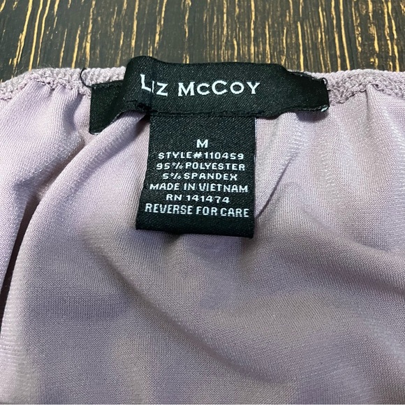 Liz McCoy | Mauve shortsleeve Top with Bow Detail - Picture 5 of 7